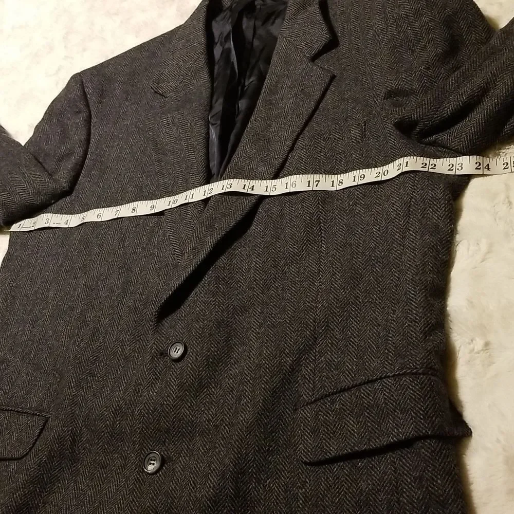 Vintage John Alexander Sports Jacket Blazer Mens 44L 100% Wool Business Career